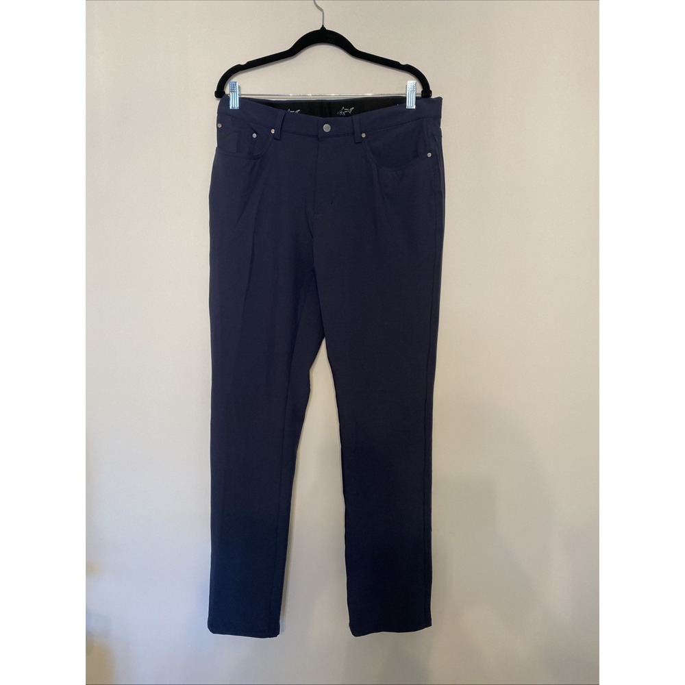 Greg Norman Golf Pants Mens 34x32 Navy Blue Performance Stretch‎ Straight Fit